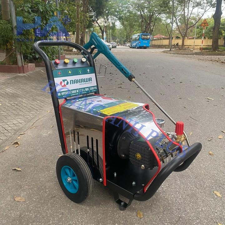 Máy Rửa Xe Cao Áp 5.8KW Nakawa 3080PSI 3 Pha NK-HPC5800