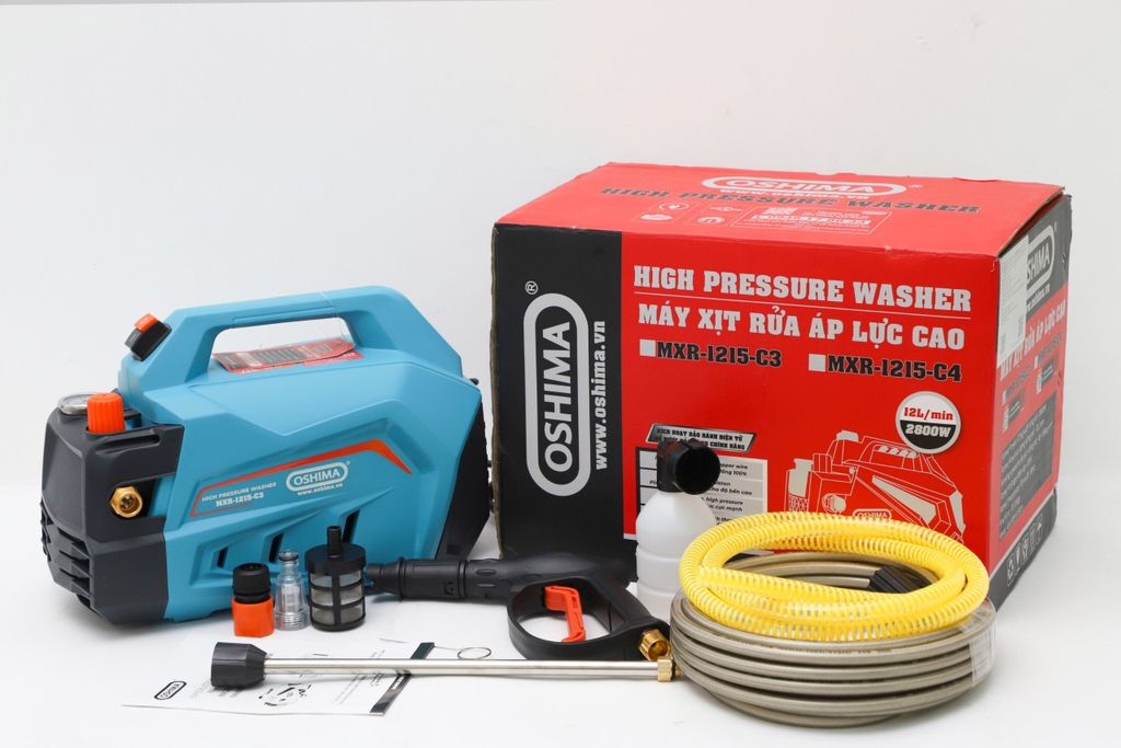 Máy Rửa Xe Oshima MRX 1215-C3 Chỉnh Áp 2800W