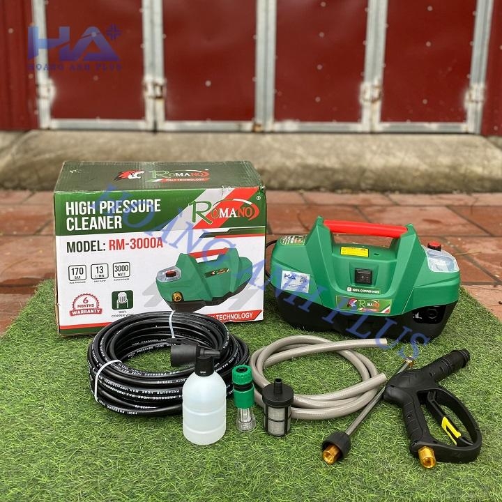 Máy Rửa Xe Romano 3000W RM-3000A Có Chỉnh Áp