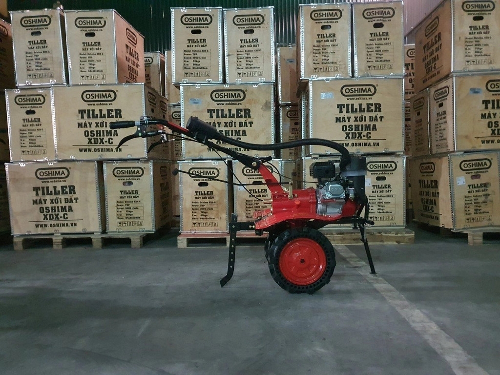 Máy Xới Đất Chạy Xăng Oshima XDX-C 7.0HP Đỏ Curoa