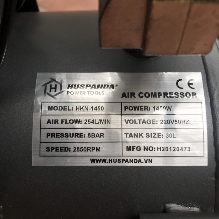 Máy Nén Khí Không Dầu Huspanda 1450W 30L HKN 1450