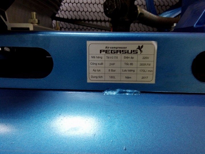 Máy Nén Khí Dây Đai Pegasus 2HP 180L TM-V-0.17/8-180L