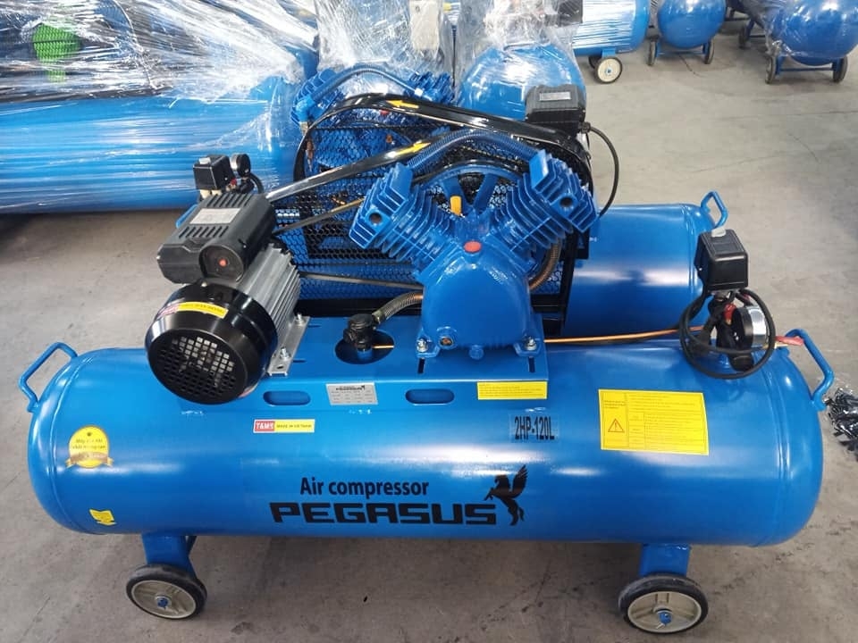 Máy Nén Khí Dây Đai Pegasus 2HP 120L TM-V-0.17/8-120L