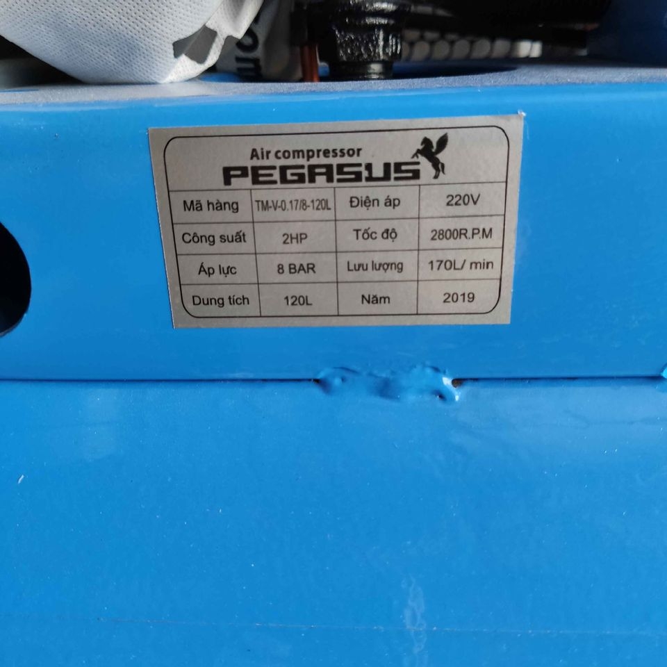 Máy Nén Khí Dây Đai Pegasus 2HP 120L TM-V-0.17/8-120L