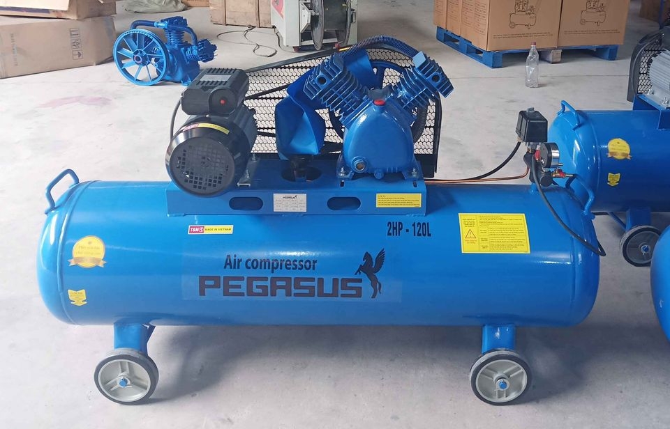 Máy Nén Khí Dây Đai Pegasus 2HP 120L TM-V-0.17/8-120L