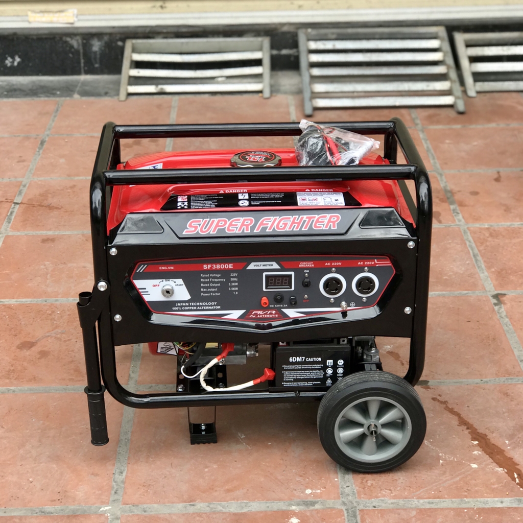 Máy Phát Điện Chạy Xăng 3.5Kw Super Fighter SF3800E Đề