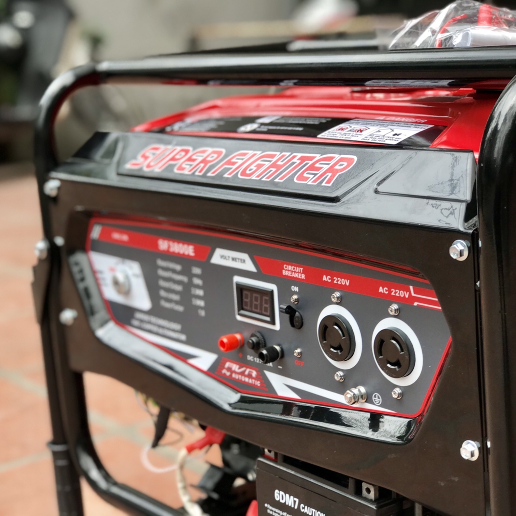 Máy Phát Điện Chạy Xăng 3.5Kw Super Fighter SF3800E Đề