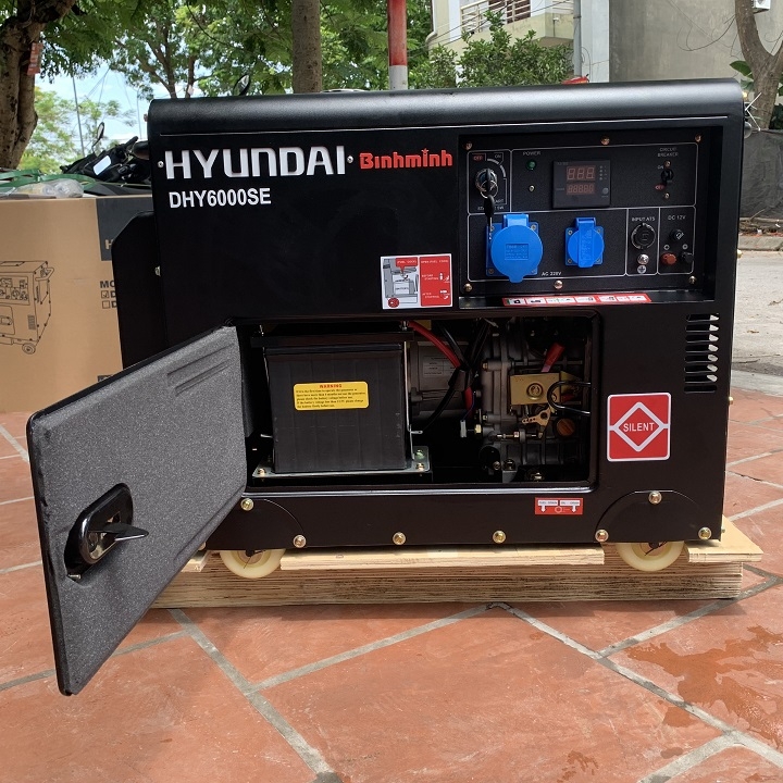 Máy Phát Điện Chạy Dầu Hyundai 5.0Kw-5.5Kw DHY6000SE