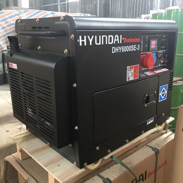 Máy Phát Điện Chạy Dầu Hyundai 5.0Kw-5.5Kw DHY6000SE 3 Pha