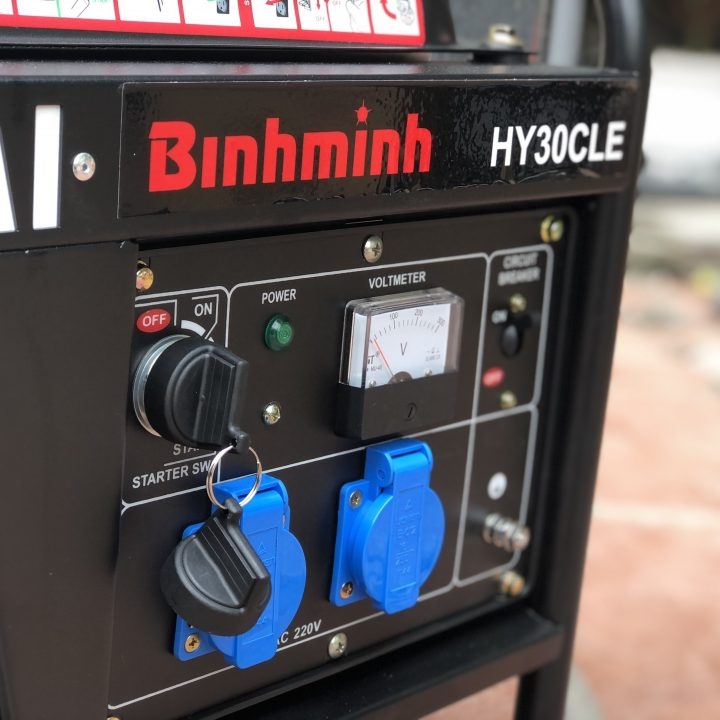Máy Phát Điện Chạy Xăng Hyundai 2.3Kw-2.5Kw HY30CLE