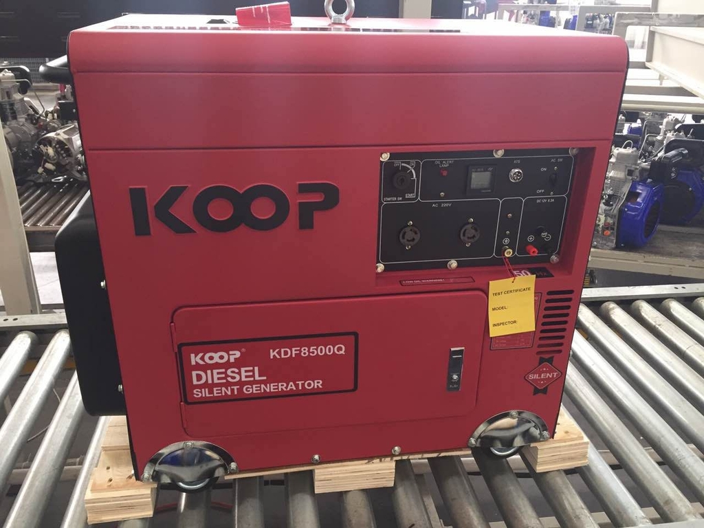 Máy Phát Điện Chạy Dầu Koop 6.5Kw(8.1Kva) KDF8500Q