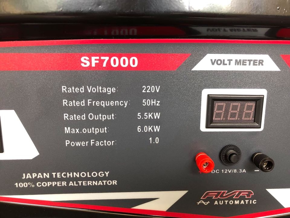 Máy Phát Điện Chạy Xăng 6Kw Super Fighter SF7000