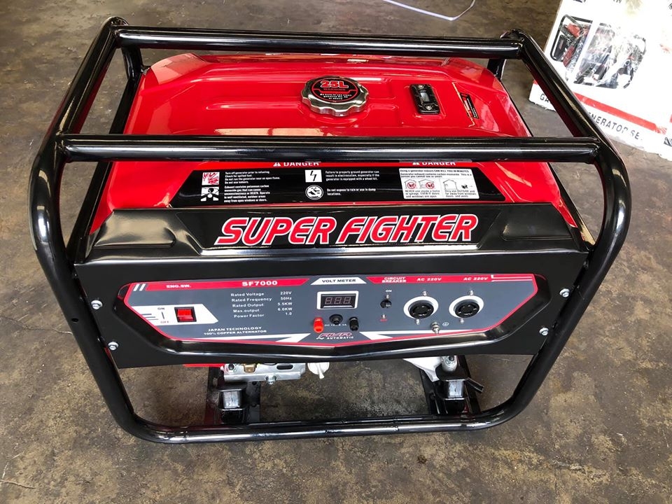 Máy Phát Điện Chạy Xăng 6Kw Super Fighter SF7000