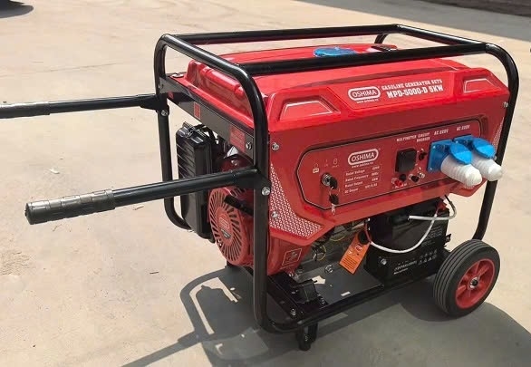 Máy Phát Điện Chạy Xăng 5KW Oshima MPD-5000-D Có Đề