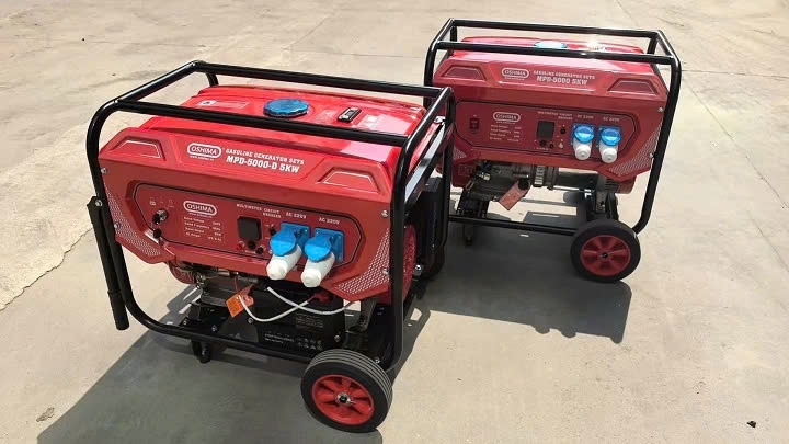 Máy Phát Điện Chạy Xăng 5KW Oshima MPD-5000-D Có Đề