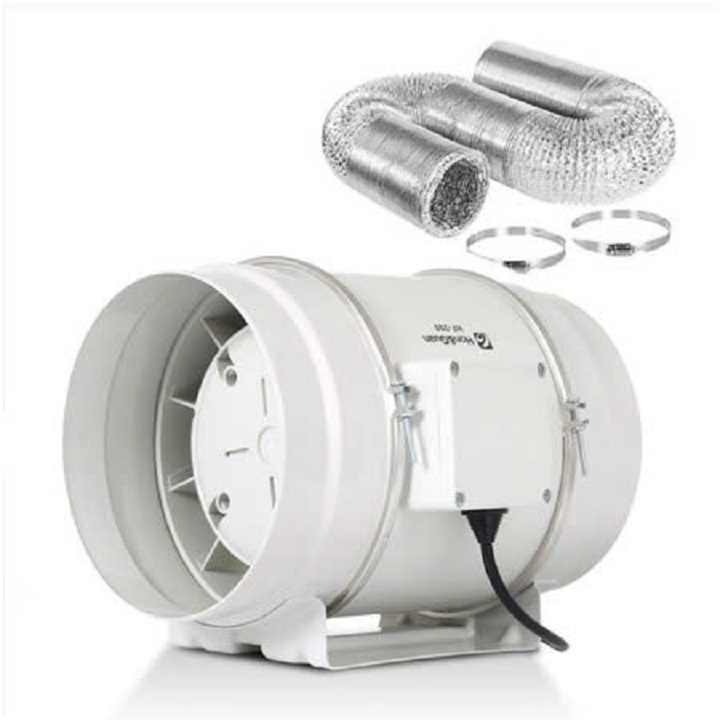 Quạt Nối Ống Gió Siêu Âm Nhập Khẩu HA 35W HF-100