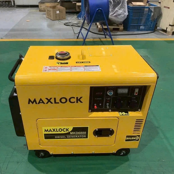 Máy Phát Điện 5KW Maxlock MKD6800 Chạy Dầu