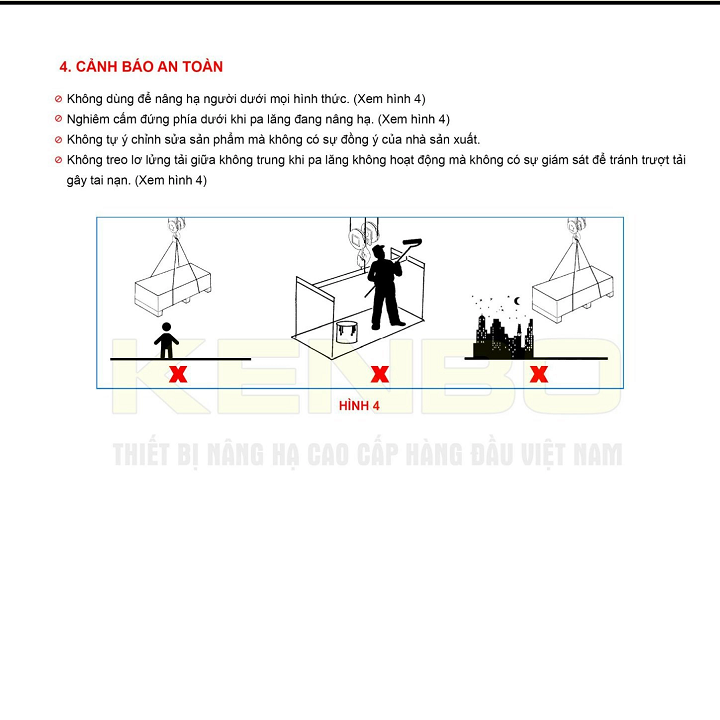 Pa Lăng Cáp Điện Kenbo CD1 10 Tấn 6 Mét
