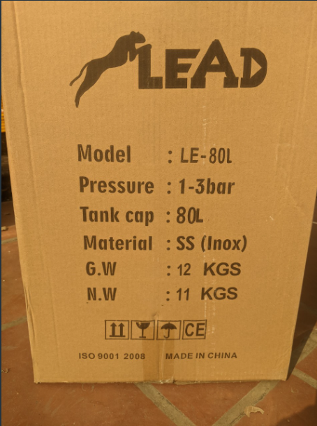Bình Phun Bọt Tuyết Inox 201 Lead 80L LE-80I