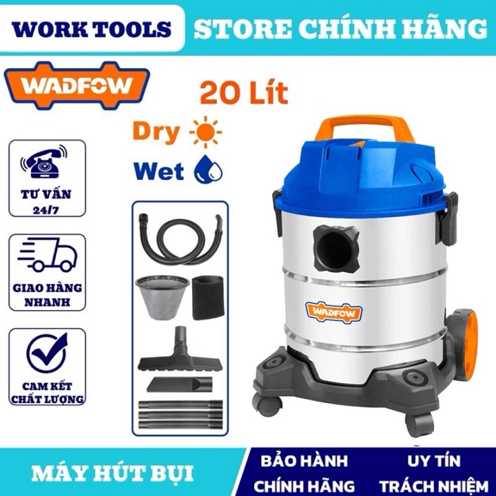 Máy Hút Bụi Wadfow 20L 1200W WVR4A20