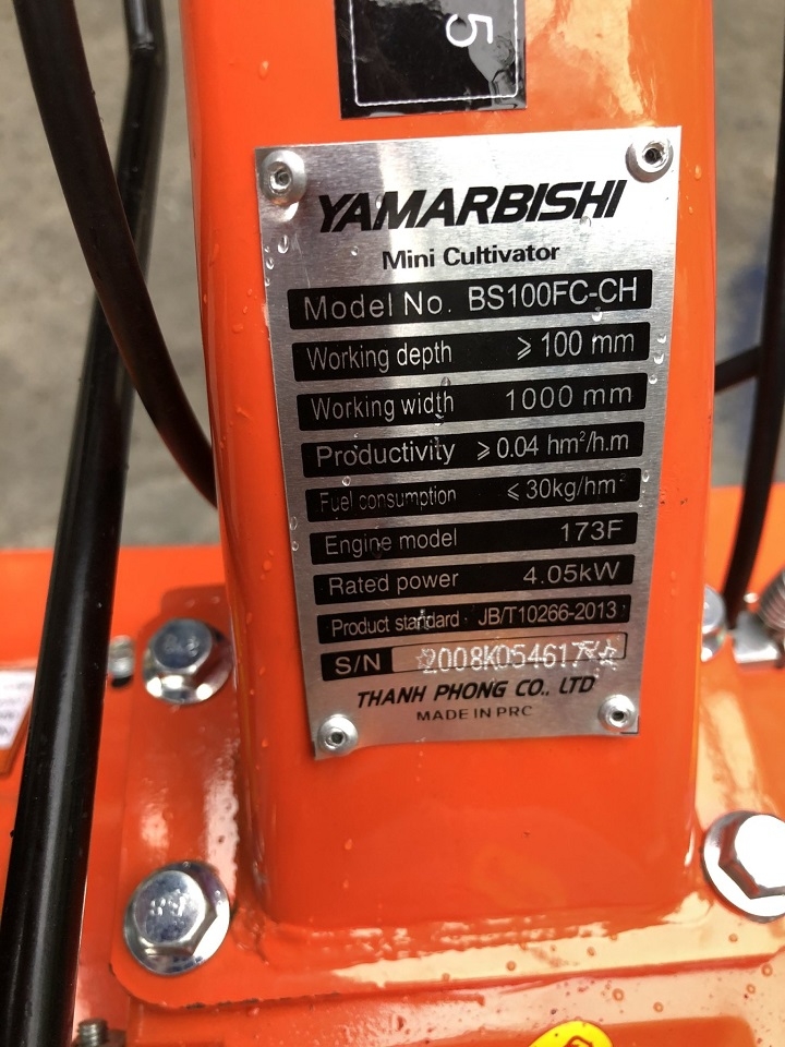 Máy Xới Đất Chạy Dầu 173F Yamarbishi BS100FC-CH Có Chuyển Hướng
