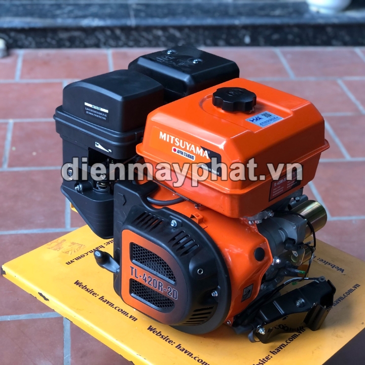 Máy Nổ – Động Cơ Xăng Mitsuyama 16HP Tua Chậm TL-420R-2D Đề