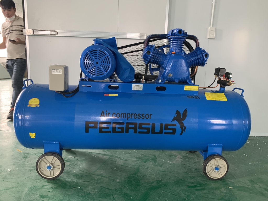 Máy Nén Khí Dây Đai Pegasus 10HP 330L TM-W-0.9/8-330L