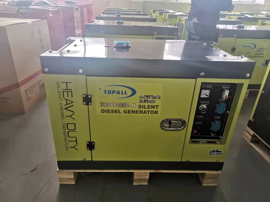 Máy Phát Điện Chạy Dầu TOPALL 5Kw TOP6800SE-N