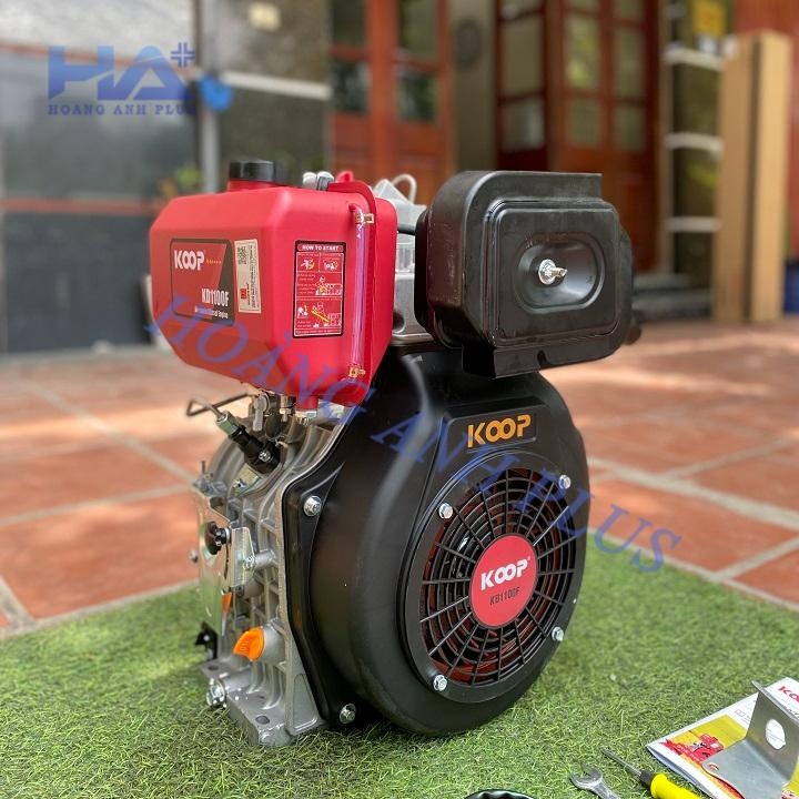 Máy Nổ – Động Cơ Dầu Koop 12.7HP KD1100F Có Đề