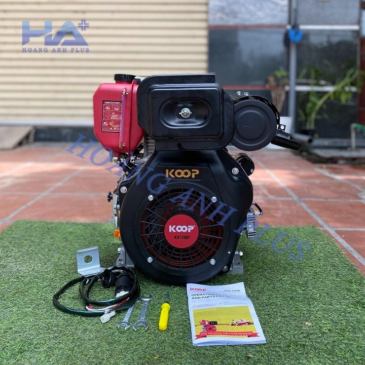 Máy Nổ – Động Cơ Dầu Koop 12.7HP KD1100F Có Đề