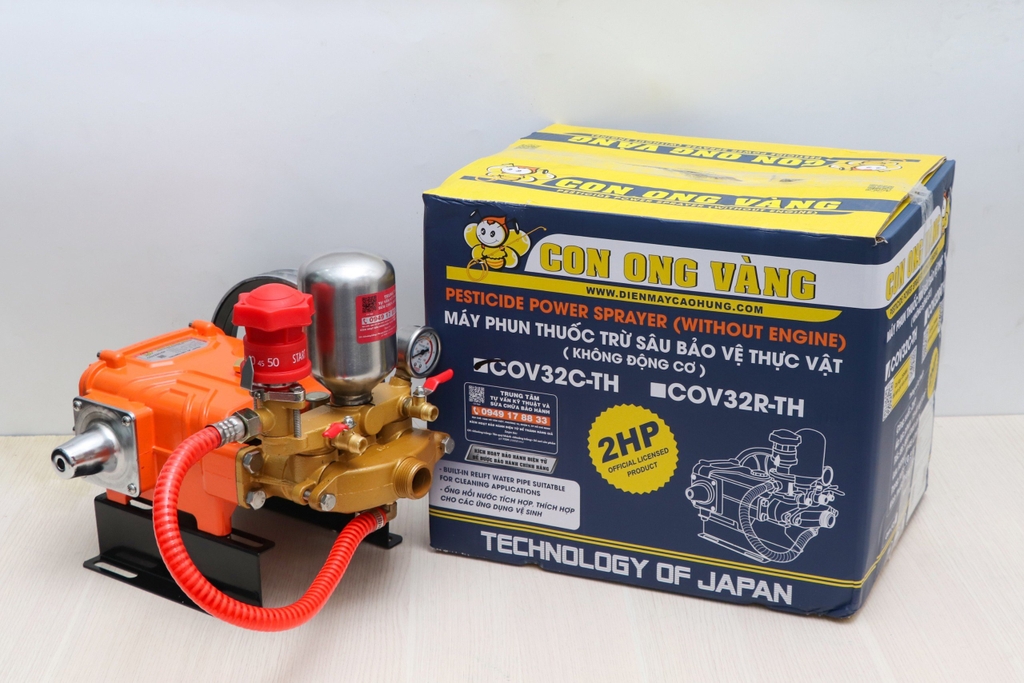 Đầu Phun Xịt Áp Lực 2HP Con Ong Vàng COV32C-TH Tự Hồi