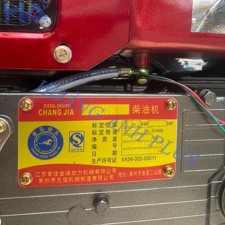 Máy Nổ Dầu Changjia 15Hp CJ ZS1100NM (D15 Gió Đèn Đề)