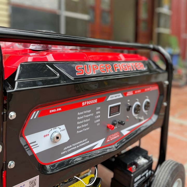 Máy Phát Điện Chạy Xăng 8Kw Super Fighter  SF9000E Đề
