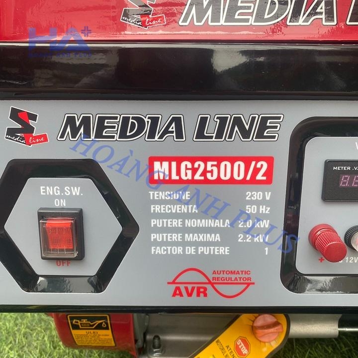 Máy Phát Điện Chạy Xăng Media Line 2Kw MLG2500/2