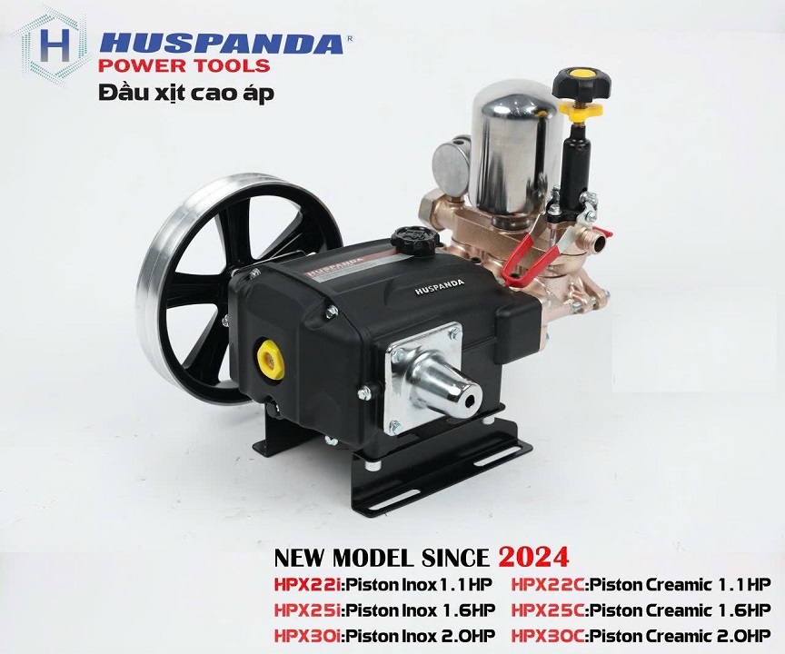 Đầu Xịt Áp Lực Huspanda 1HP HPX-22C Piston Sứ