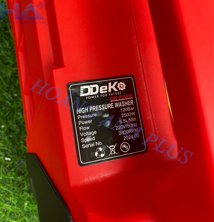 Máy Rửa Xe Deko 2500W DK-P2000