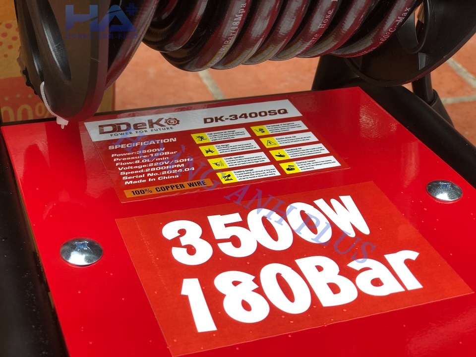 Máy Rửa Xe Deko 3500W DK-3400SQ