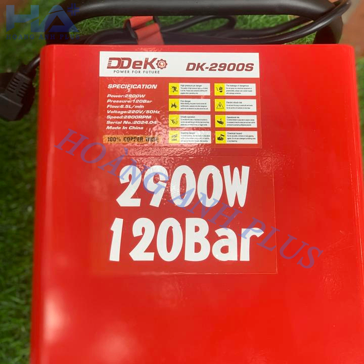 Máy Rửa Xe Deko 2900W DK-2900S