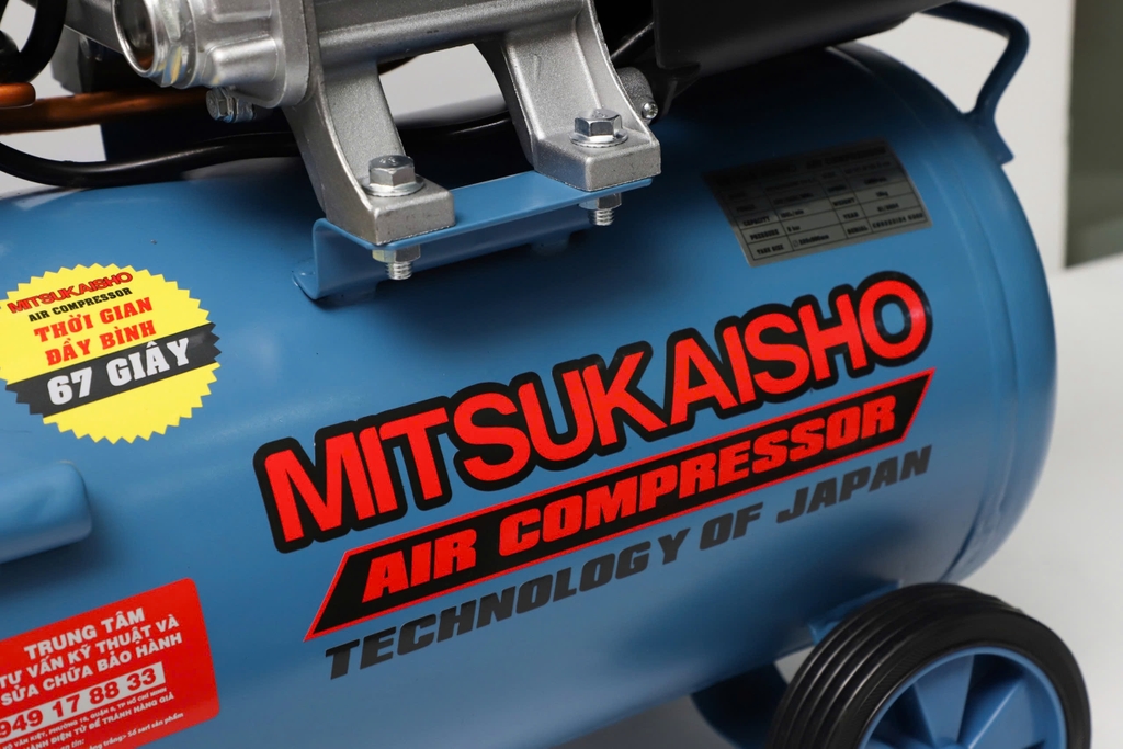 Máy Nén Khí Có Dầu Mitsukaisho 2HP 24L