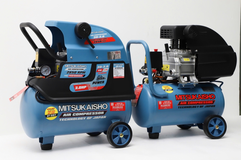 Máy Nén Khí Có Dầu Mitsukaisho 2HP 24L