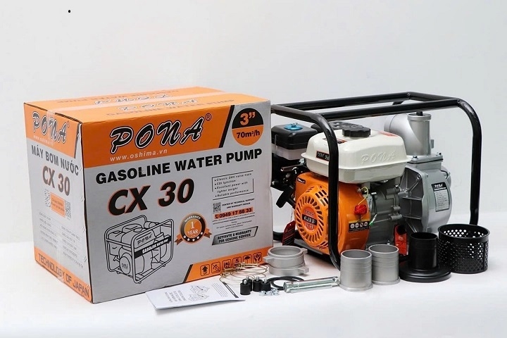 Máy Bơm Nước 6.5HP Chạy Xăng Pona CX 30