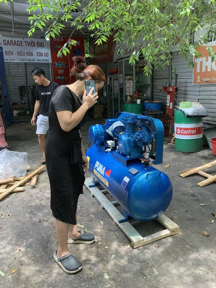 Máy Nén Khí Dây Đai Puma 10HP 300L W-0.9/8 3 Pha