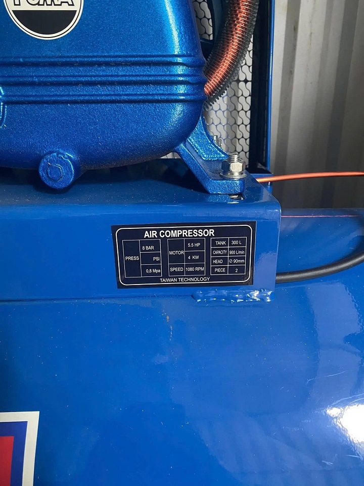 Máy Nén Khí Dây Đai Puma 5.5HP 300L 3 Pha