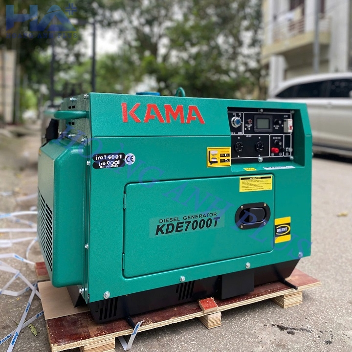 Máy Phát Điện Chạy Dầu Kama 5Kw KDE7000T