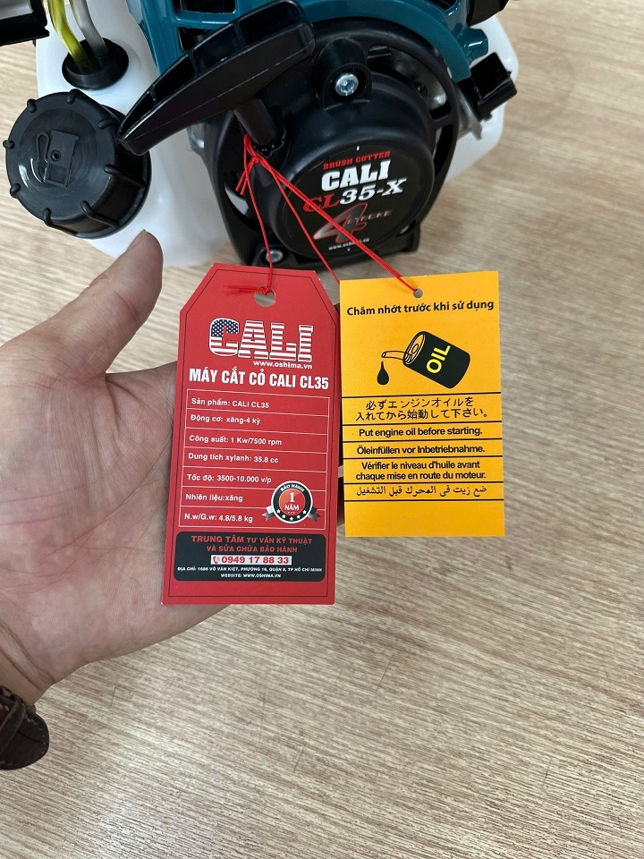 Máy Cắt Cỏ 4 Thì Cali 1KW CL35-X Xanh Dương