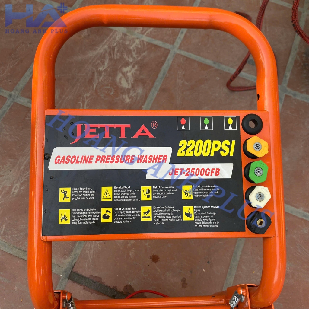 Máy Rửa Xe Cao Áp Chạy Xăng JETTA 6.5HP JET-2500GFB