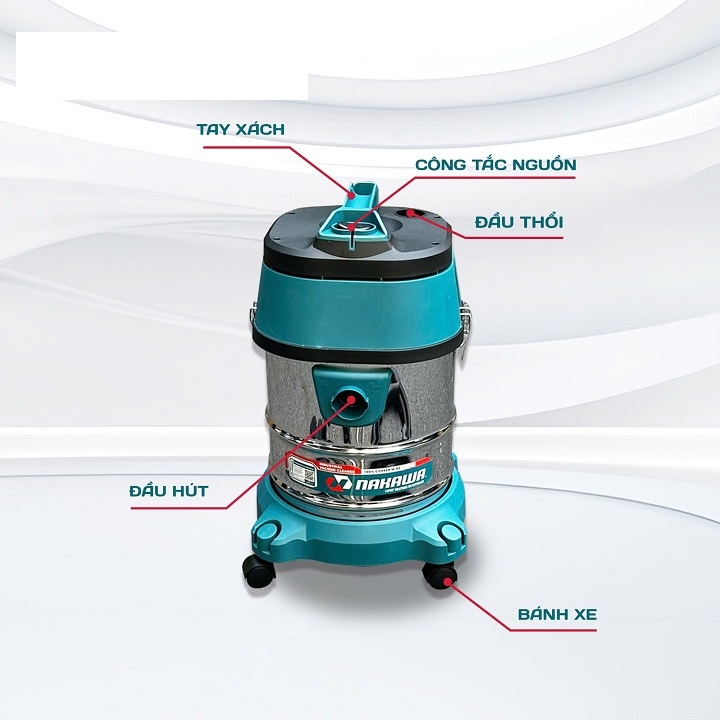 Máy Hút Bụi Công Nghiệp Nakawa 1600W 25L NKHB25L