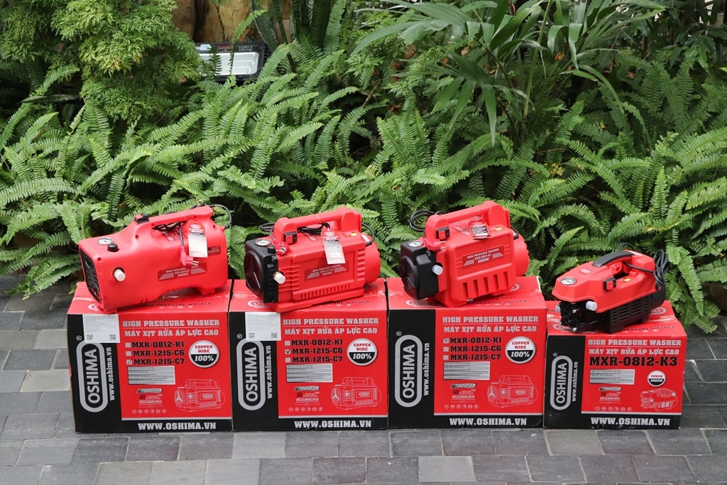 Máy Rửa Xe Oshima 2800W MRX 1215-C6 Có Chỉnh Áp