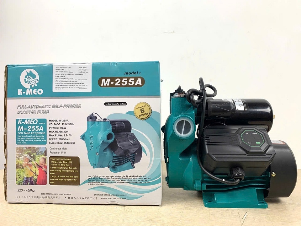 Máy Bơm Tăng Áp Điện Tử 255W Toboki M-255A
