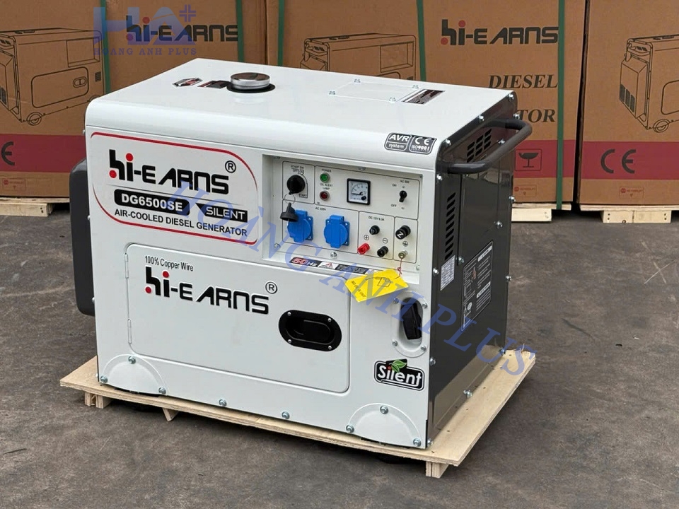 Máy Phát Điện Chạy Dầu HI-EARNS DG6500SE 5KW